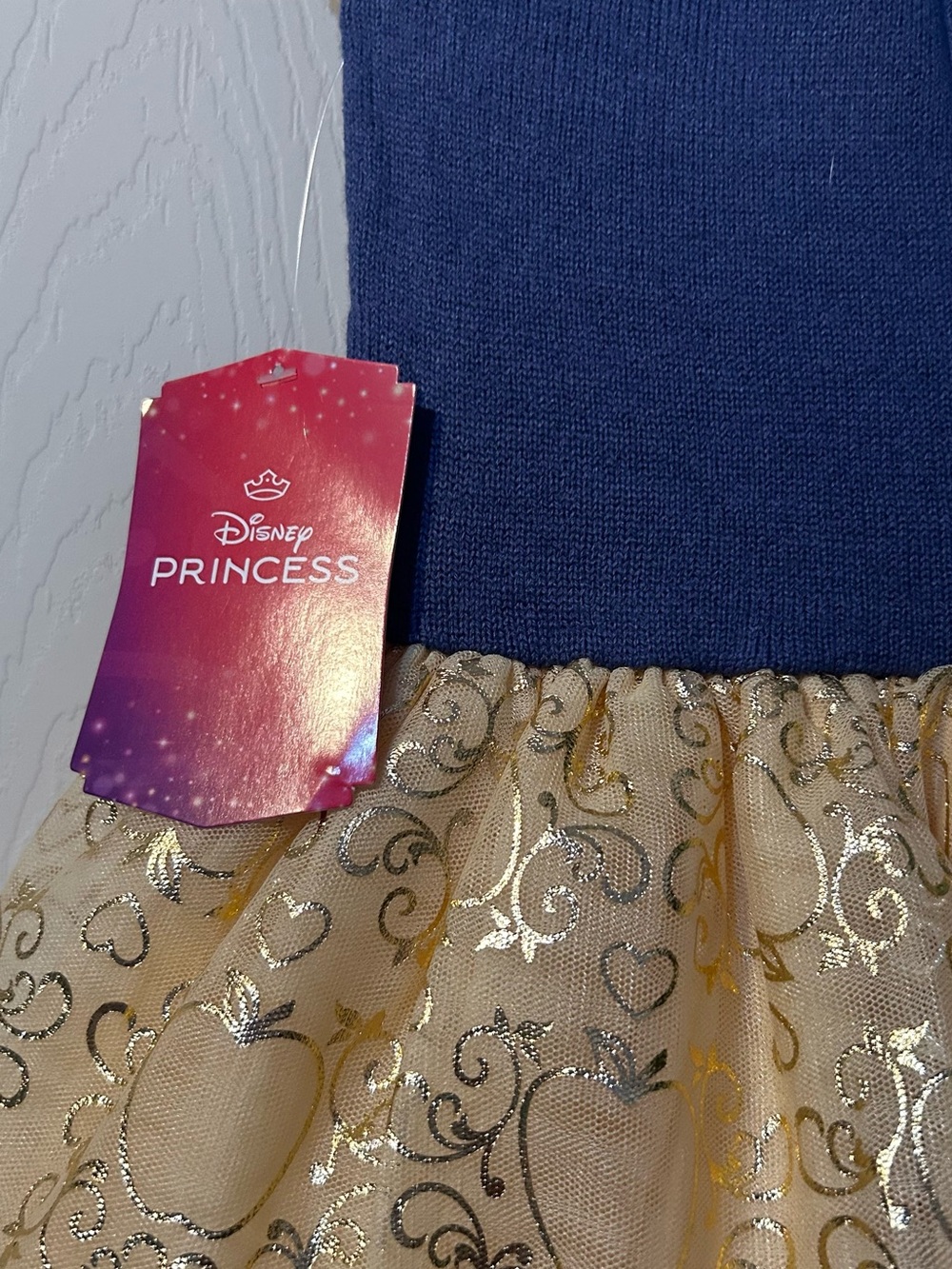 Disney Girls Navy, Light Blue, Red & Gold Princess Costume Dress - Picture 5 of 8